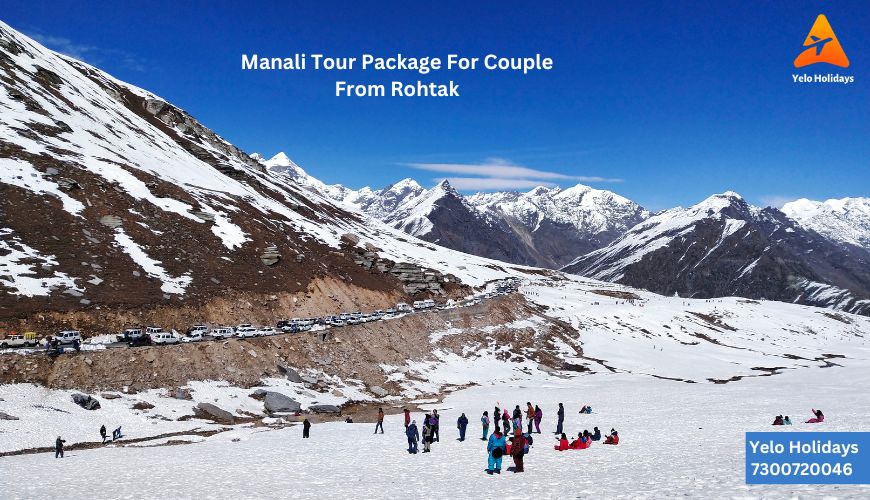 Manali Tour Package for Couples From Rohtak" - Romantic couple enjoying the beauty of Manali.